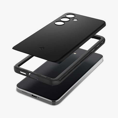 ACS07281 - Galaxy S24 Ultra Case Thin Fit in Black showing the back